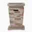 Colonne d'extérieur d'extérieur 19,50 "MGO - 40 000 BTU, pierre naturelle (réservoir intérieur)