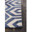 Elvo Wool Geometric Area Rug in Blue/Beige-65187293