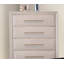 Commode à tiroirs en queue d'aronde anglaise, 1 pièce, finition chêne blanc
