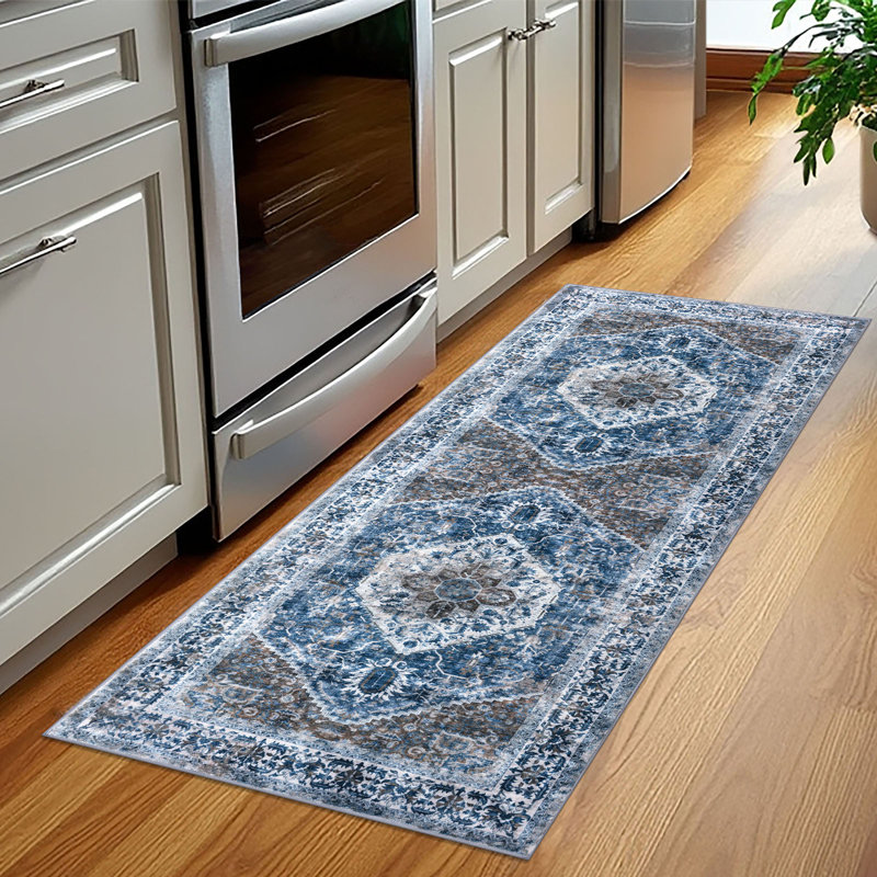 Tapis d'intérieur antidérapant Jodhveer , Tapis de couloir 2 pi x 5 pi
