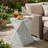 18.5"H Modern Geometric MGO Side Table