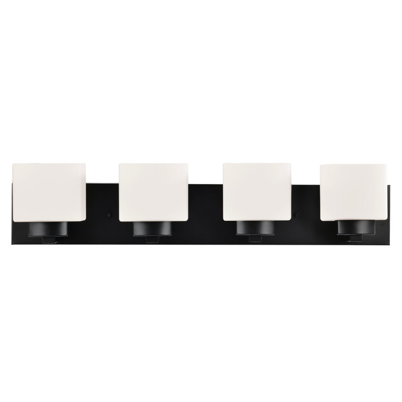 Adelie Dimmable Vanity Light, 4, Matte Black