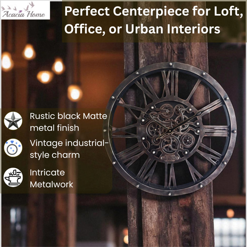 Aimilios Metal Wall Clock