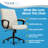 Click365 Transform 3.0 Ergonomic Mid Back Channel Stitching Desk Chair, with Padded armrests-94084505-94084506