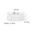 Table basse rétro avec rangement ovale-129911451