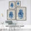 «Ming Vase on Linen I», reproduction encadrée - bois massif-1855974302