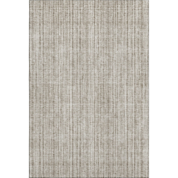 Bungalow Rose Premium Machine Washable Houtz Taupe Rug | Wayfair