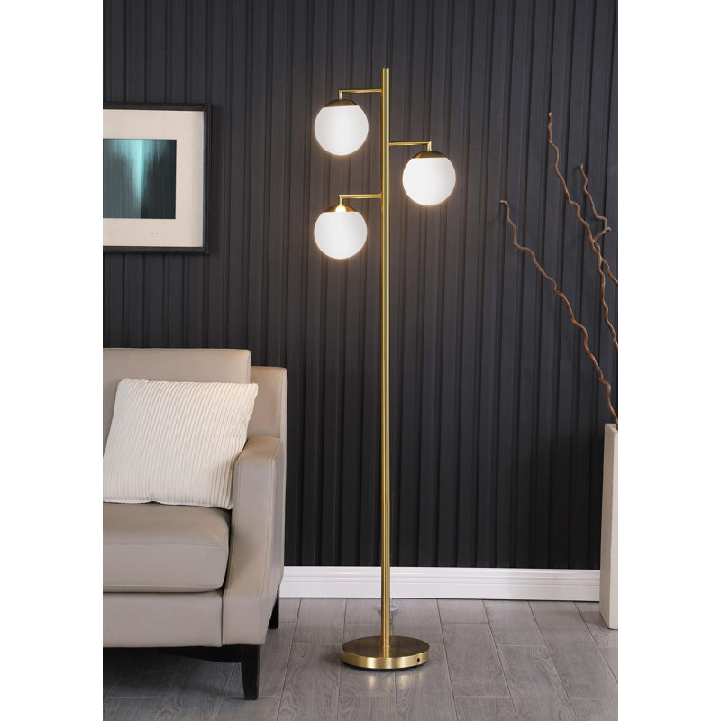 Cambre 66'' Gold Tree Floor Lamp