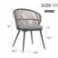 Chaise de patio Brittenham résistante aux intempéries-383255147