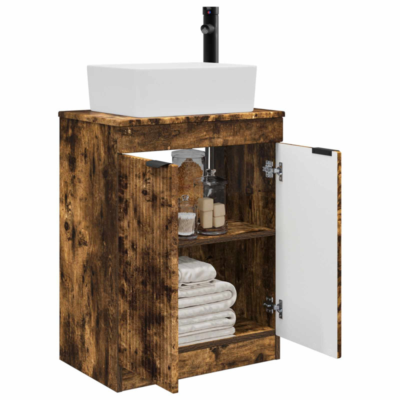 540 mm Bathroom Vanity, Smoked Oak
