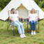 Chaise de camping pliante chauffée à haut dossier avec 3 réglages de chaleur