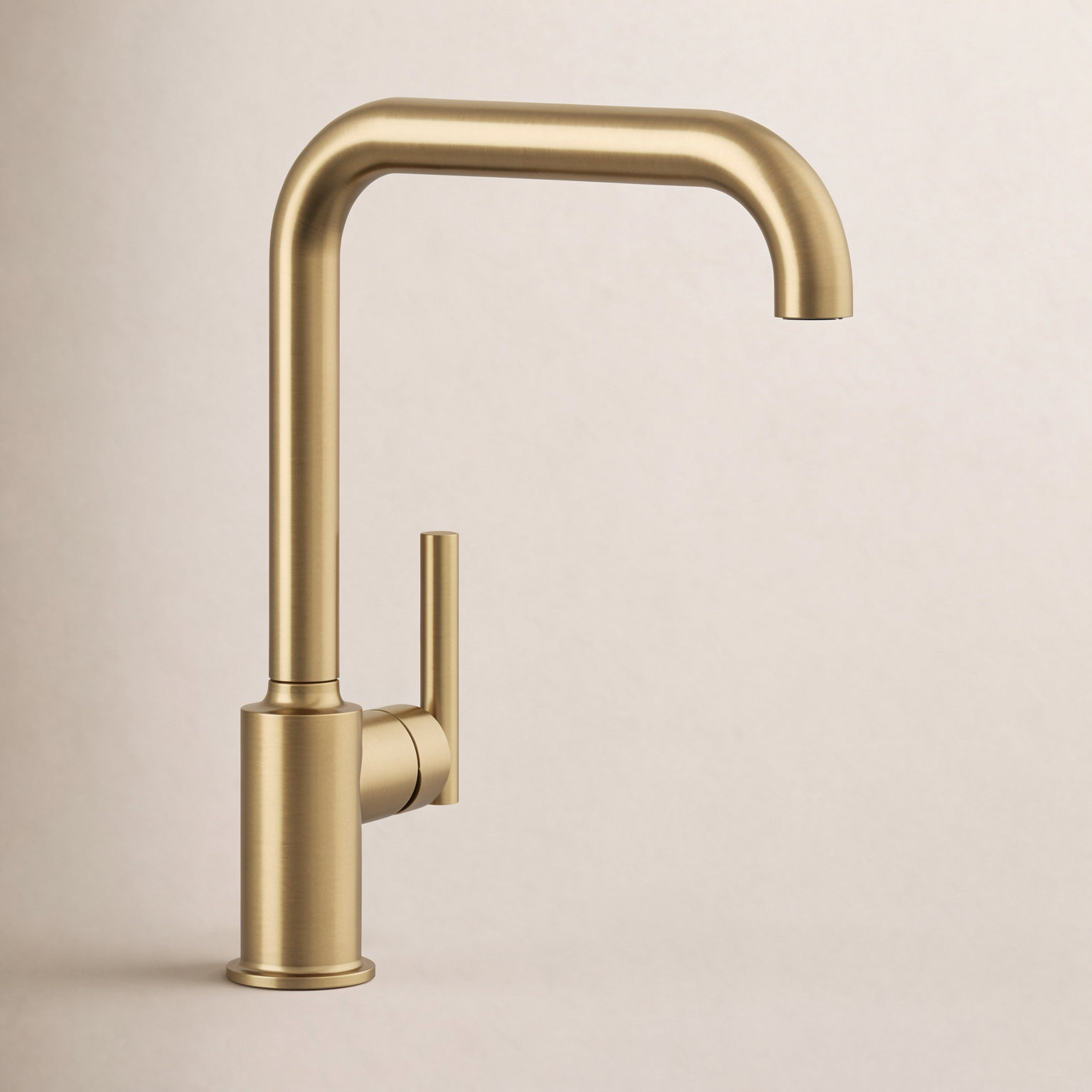 Purist Single-Hole Kitchen Faucet, Vibrant Brushed Moderne Brass