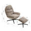 Alcuin Swivel Accent Chair with Footstool