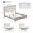 Dvorak Solid Wood LED Panel Bed-1742534663