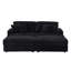 Upholstered Sofa With Footrest And Throw Pillows-78697871