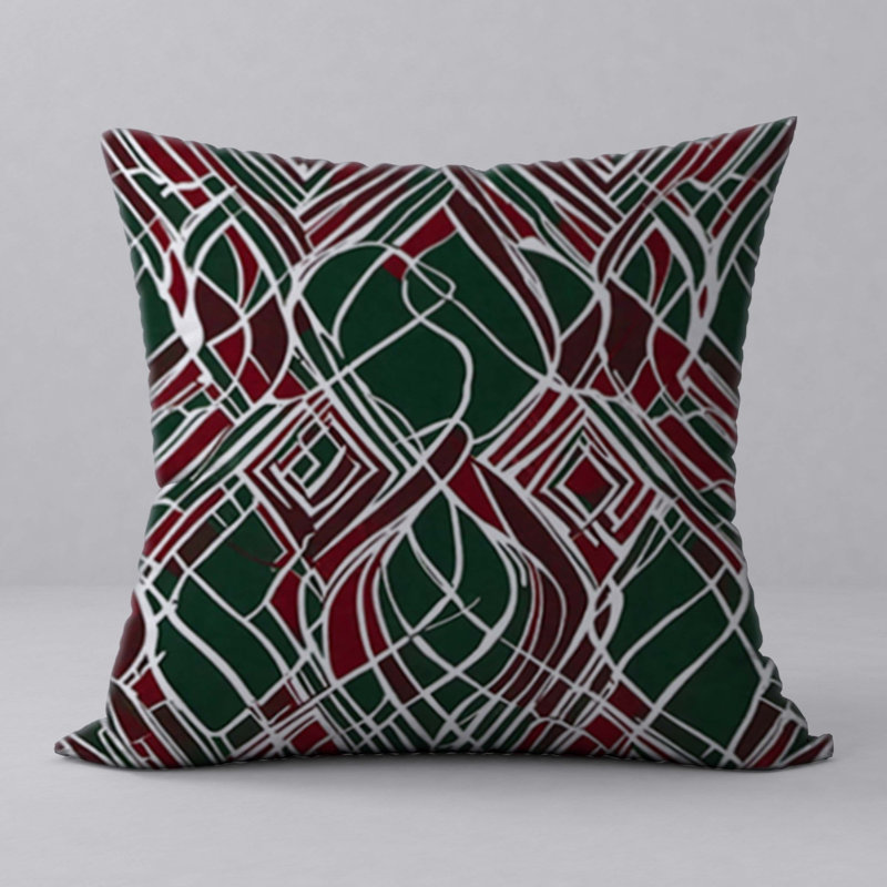 Abstract Reversible Throw Pillow
