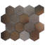 Art Lava Hex Mosaic Tile (0.86 Sq. Ft. / Each)-88893308