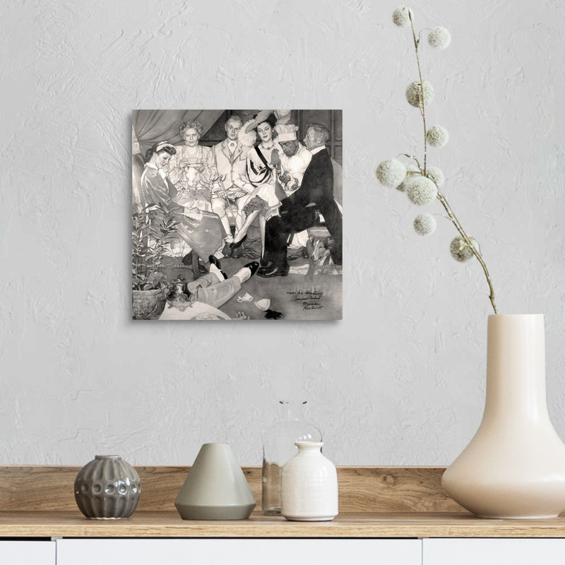Murder Mystery, art mural sur toile, Toile tendue, H 12 po x l 12 po x P 1,25 po