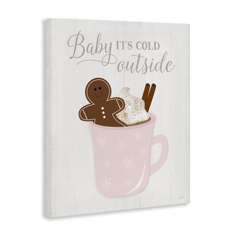Cold Outside Cocoa Canvas Wall Art by Natalie Carpentieri, 20" H x 16" W