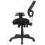 Chaise de bureau ergonomique avec siège en filet - augmente le débit d'air et le confort La hauteur réglable en noir offre une expérience d'assise confortable
