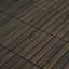 10 tuiles de terrasse imbriquées à motif rayé, plancher carré en bois franc d'acacia 12 "x 12" pour patio, banc, bord de piscine, ...-123359092-123359094