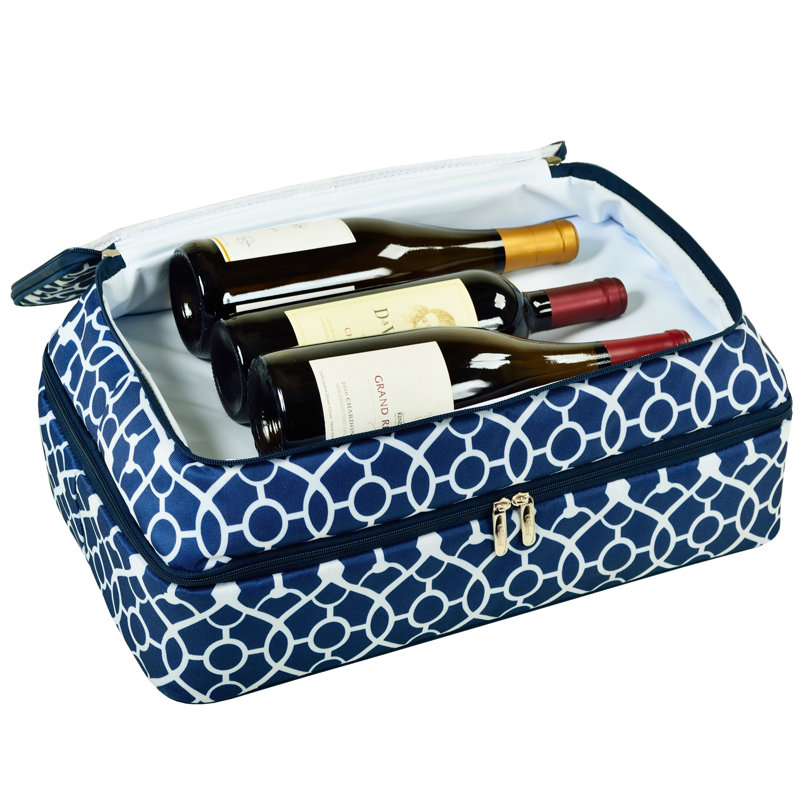 160oz. Food Storage Container, Trellis Blue Print