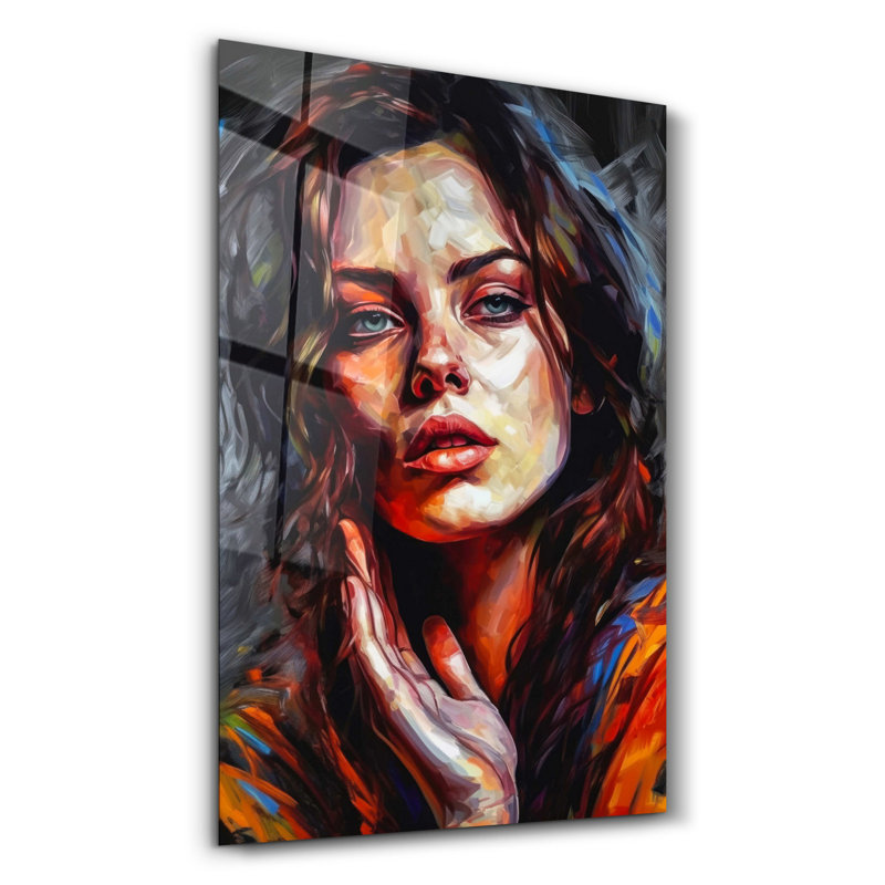 Peinture murale élégante en verre trempé 18,1 po x 28,3 po | 100% verre trempé, épaisseur: 0,16 pouce | Imprimé UV pour des couleurs éclatantes et une durabilité | Parfait pour la décoration intérieure et l'esthétique moderne
