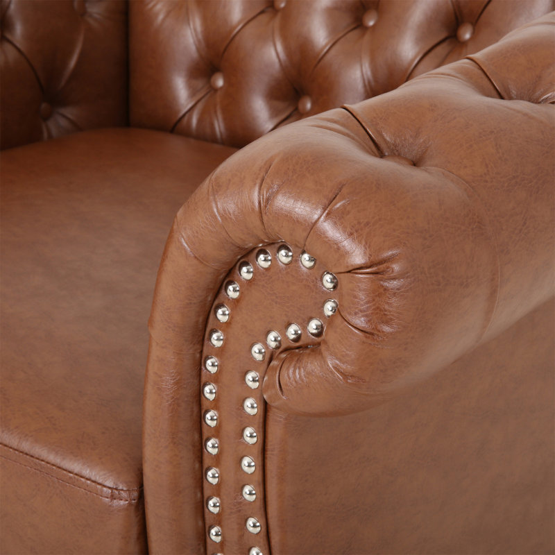 Fauteuil d'appoint capitonné Mirod (chaise incluse seulement)