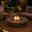 Round Faux Stone Propane Smokeless