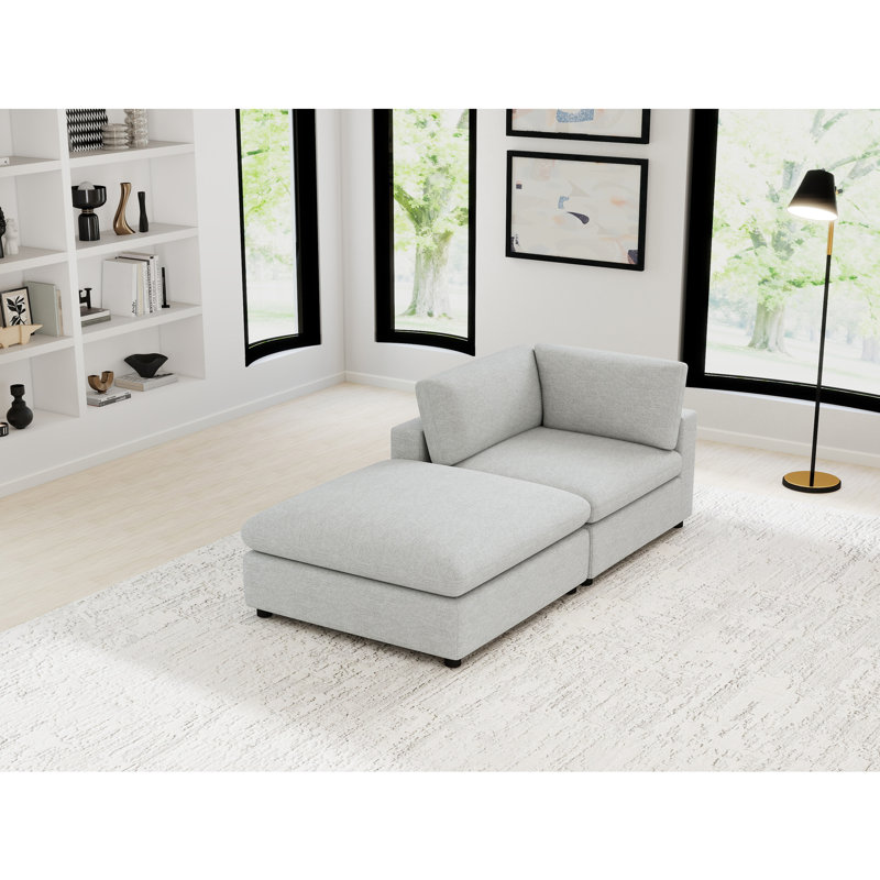 Canapé modulaire en chenille 38 pièces de 38,6 po de largeur