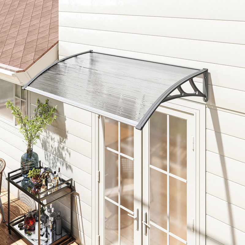 Auvent pour fenêtre, abri soleil, transparent
