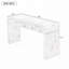 Rectangular Top Console Table with 2 Drawers,Burl Wood Veneer-548821289