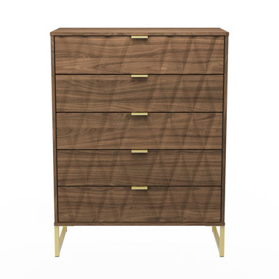 Baturhan 77 cm W Chest of 5 Drawers