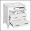 Meuble-lavabo 30 po avec lavabo en céramique, ensemble de meuble autoportant avec 3 tiroirs et cadre en bois massif-1512378871