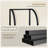 Bookshelf Bookcase Narrow Bookcase Shelf Organizer with Steel Frame for Study Living Room Bedroom Kitchen Home Office Industrial Bookshelf 6-Tier Greige/Black-1285740285