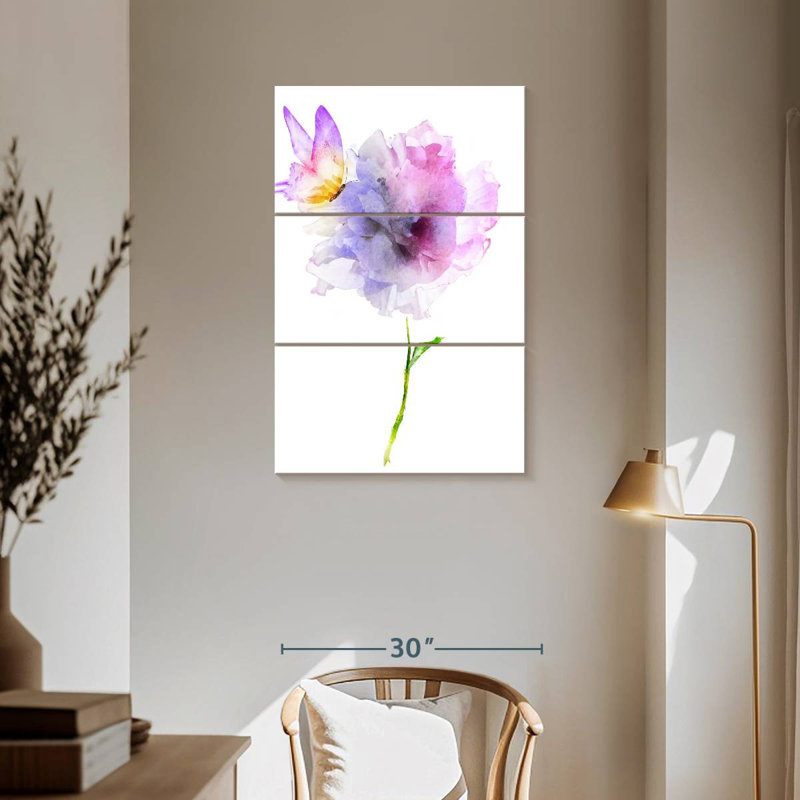 Fleur, papillon