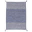 Azizi Striped Hand Woven Cotton Blue Rug-564028593