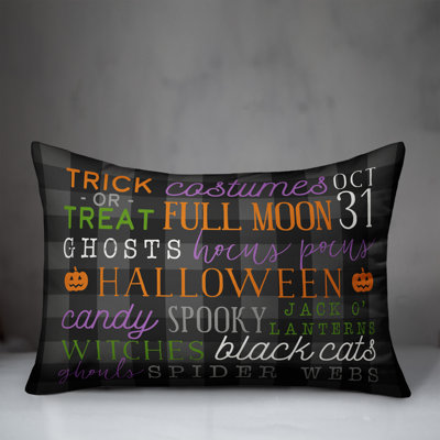 Halloween Things Outdoor Throw Pillow