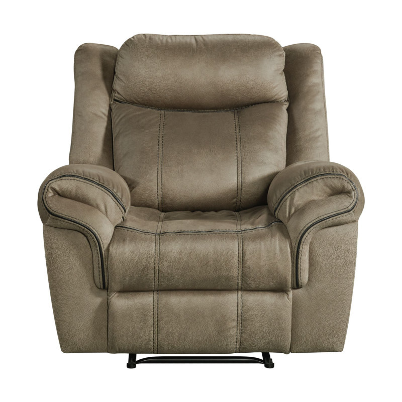 Neelah 40" Wide Manual Glider Standard Recliner, Brown 100% Polyester