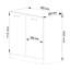 Kuch-Oliwia-Cza 82Cm H x 80Cm W x 46Cm D Particleboard Base Cabinet