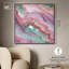 «Pink and Mint Crystal II», toile abstraite colorée par -2130222988-2130222983