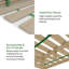 Nodax Wooden Bed Frame Slats - 100% Pine Wood Replacement Slats, Sustainable & Eco-Friendly Material, Easy to Assemble | Set of 12-116074048