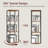 3-Tier Rotating Bookshelf With 360° Spinning Base, Industrial Style Freestanding Corner Bookcase With Metal Rails, Multi-Tier Storage Rack For Living Room, Bedroom, Study