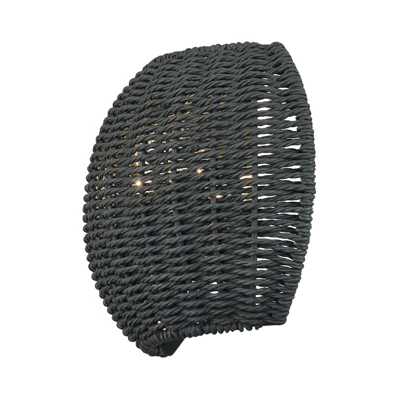 Acuna 2 Light Black Ada Sconce, 2, 8" H x 11" W x 3.95" D