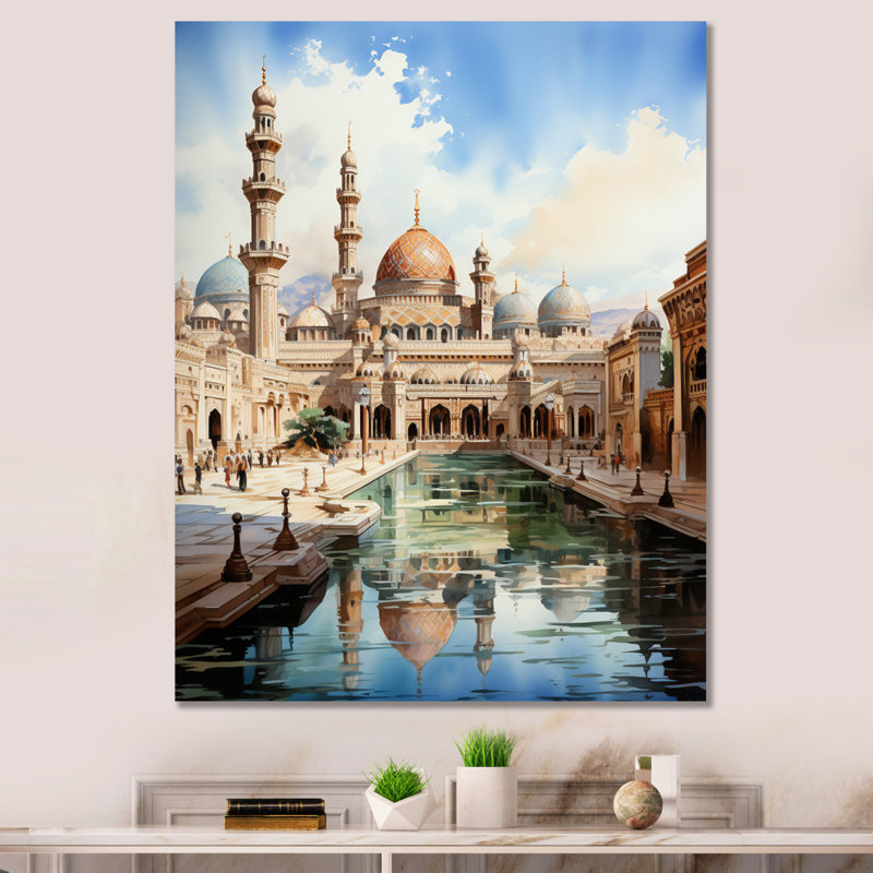 "Labreshia", art de Minaret majestueux, reproduction d'art sur toile, H 32 po x l 16 po x P 1 po, Toile tendue