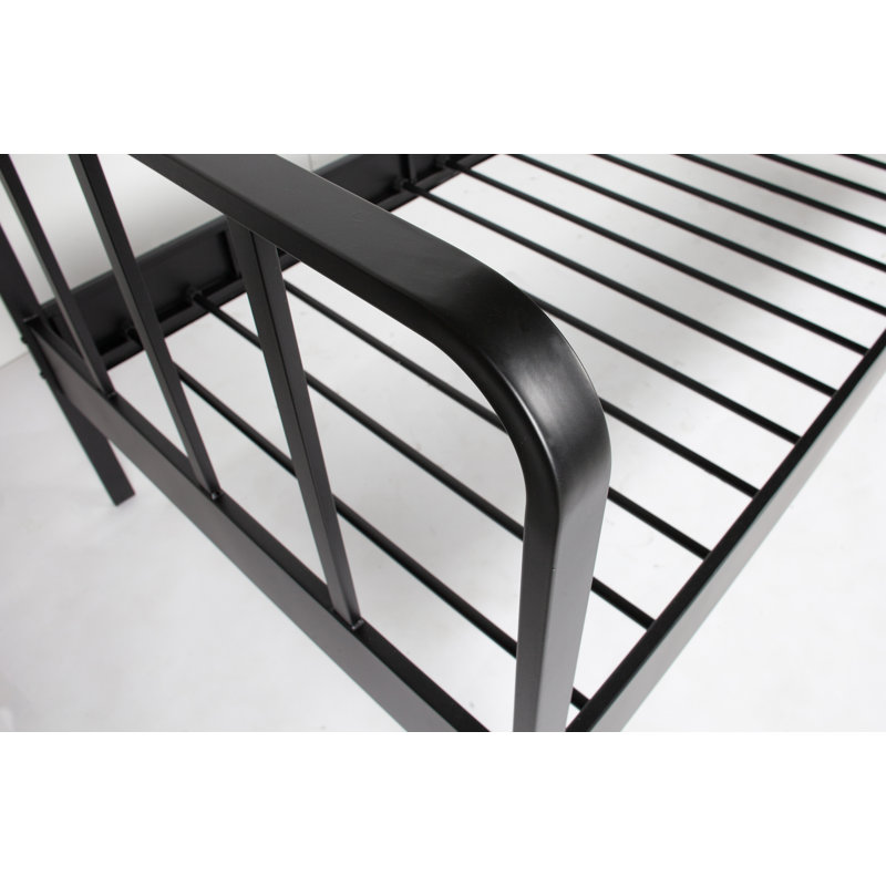 Runyan Solid Wood Bed, Black