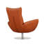 Fauteuil en cuir de 22 po - Structure en bois franc séché au four à 3 couches et coussins en mousse d'acier inoxydable