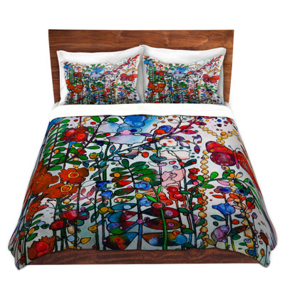 DiaNoche Twin Duvet Cover Sets Microfiber by Kim Ellery - Butterfly Garden