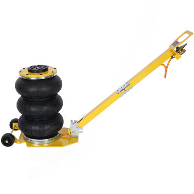 3T Triple Bag Air Jack ,Pneumatic Jack 3 Bag ,Lifting 16In Capacity 6600Lbs,Easy-Collapsing Terrain,Yellow Color