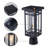Black Solar Outdoor Post Light With Led Bulb Included